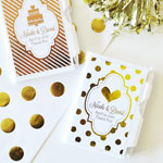 Personalized Metallic Foil Notebook Favors - Wedding