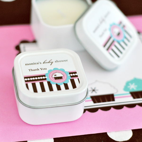 Wholesale Wedding Favors, Party Favors, by Event Blossom Personalized Square Candle Tins