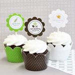 Personalized Fall Cupcake Wrappers & Cupcake Toppers (Set of 24)