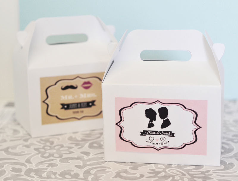 Wholesale Wedding Favors, Party Favors, by Event Blossom Vintage Wedding Mini Gable Boxes (set