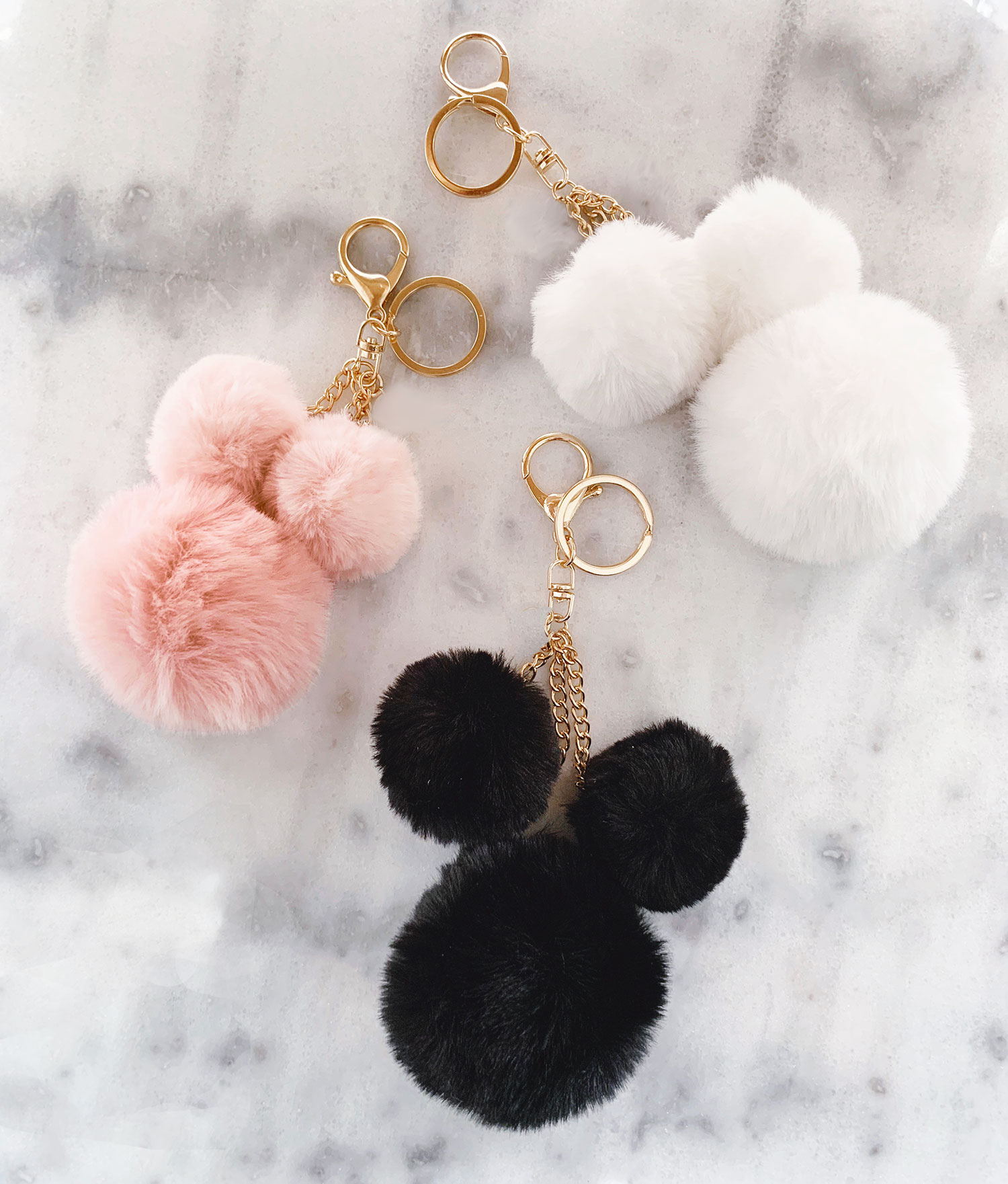 Pom Pom Keychains