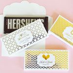 Personalized Metallic Foil Candy Wrapper Covers - Wedding