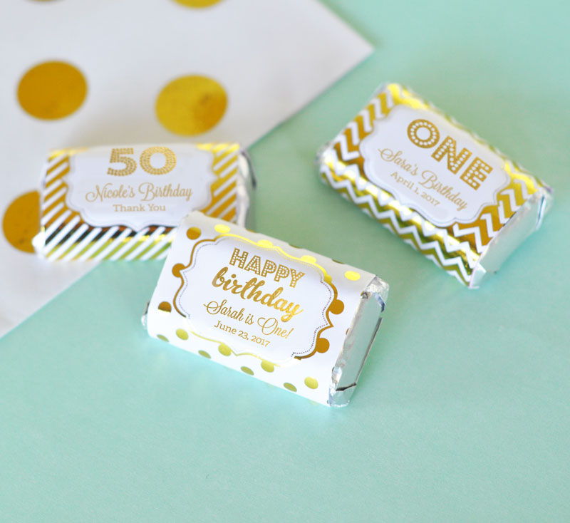 Wholesale Wedding Favors, Party Favors, by Event Blossom Personalized Metallic Foil Mini Candy