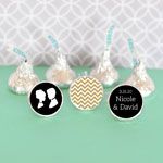 Personalized MOD Theme Silhouette Hershey's&reg; Kisses Labels Trio (set of 108)