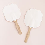 Blank White Paddle Fans