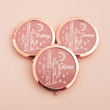 Desert Cactus Mirror Compacts
