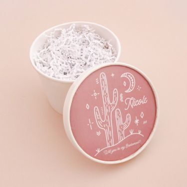 Round Gift Box - Desert Cactus