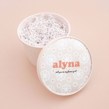 Flower Girl Gift Box - Round