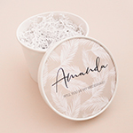 Round Gift Box - Palm Print