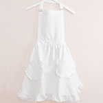 Blank Ruffled Aprons