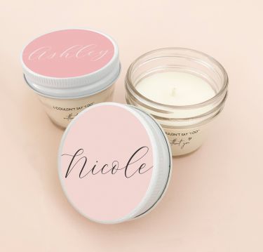 Personalized Bridesmaid Candle Jars