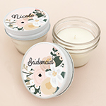 Boho Bridesmaid Candle Jars