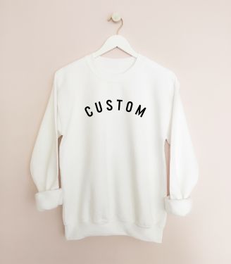Curved Letter Sweatshirt