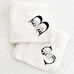 Floral Monogram Blanket