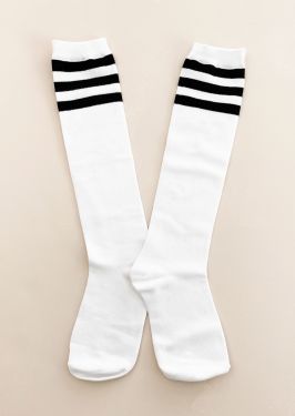 Knee-High Striped Socks