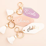 Personalized Motel Keychain