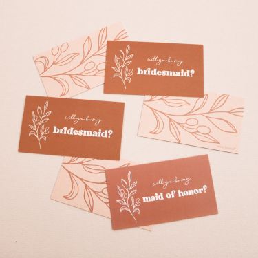 Bridesmaid Proposal Cards (set of 6) - Fall