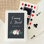 Personalized Floral Garden Playing Cards