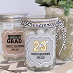 Personalized Graduation Mini Mason Jars