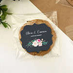 Personalized Floral Garden Clear Candy Bags (Set of 24)
