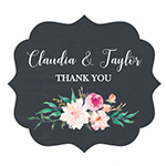 Personalized Floral Garden Frame Labels