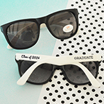 White Graduation Sunglasses (set of 6)