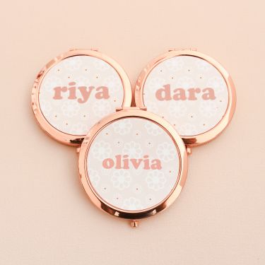 Flower Mirror Compacts