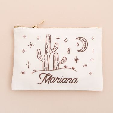 Desert Cactus Makeup Bag