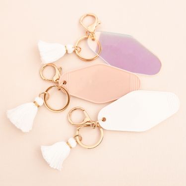 Blank Motel Keychain