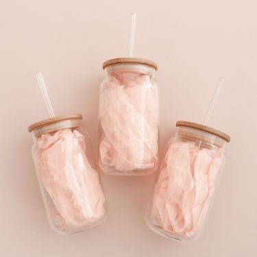 Blank Iced Coffee Glass