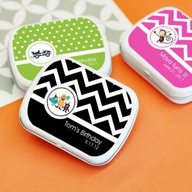 Personalized MOD Kid's Birthday Mint Tins