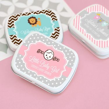 Personalized Baby Shower Mint Tins