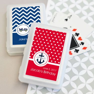 Personalized MOD Kid's Birthday Playing Cards