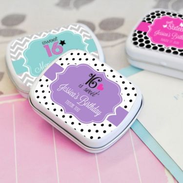 Personalized Sweet 16 or 15 Mint Tins