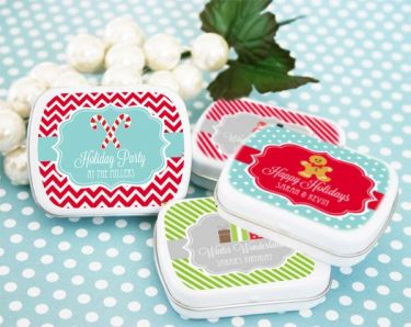 Personalized Winter Mint Tins