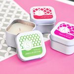 MOD Pattern Monogram Square Candle Tins
