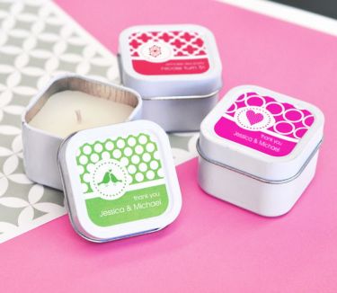 MOD Pattern Theme Square Candle Tins