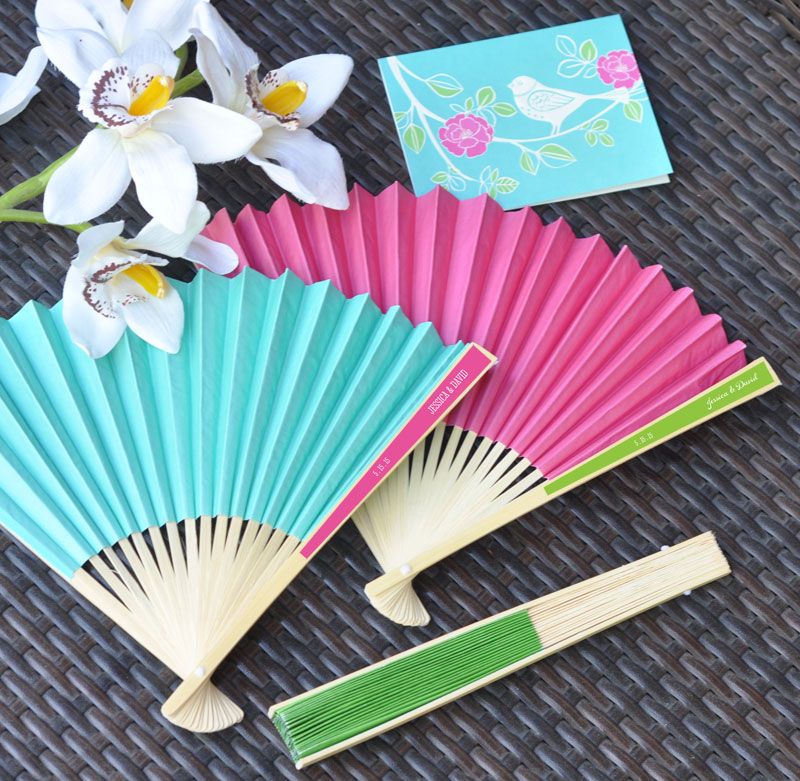 Event Blossoms Personalized Paper Fans