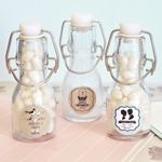 Vintage Wedding Personalized Mini Glass Bottles