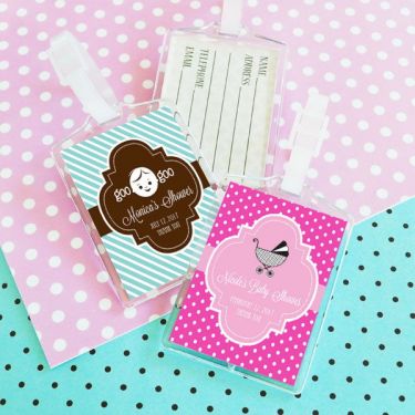 Personalized Baby Shower Acrylic Luggage Tags