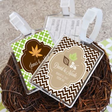 Personalized Fall Acrylic Luggage Tag