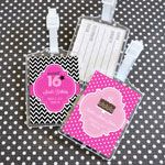 Personalized Sweet 16 or 15 Acrylic Luggage Tags