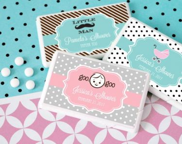 Personalized Baby Shower Mini Mint Favors
