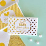 Personalized Metallic Foil Mini Mint Favors - Baby