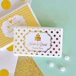 Personalized Metallic Foil Mini Mint Favors - Wedding