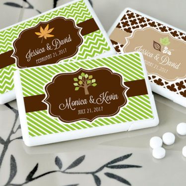 Personalized Fall Mini Mint Favors