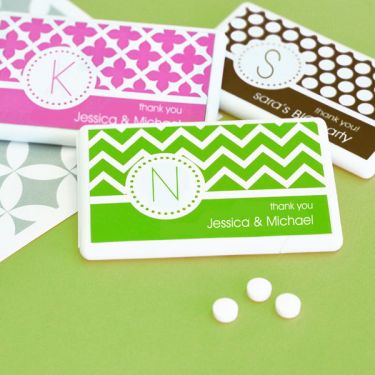 MOD Pattern Monogram Mini Mint Favors