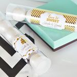 Personalized Metallic Foil Candy Tubes - Wedding