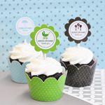 MOD Baby Silhouette Cupcake Wrappers & Cupcake Toppers (Set of 24)
