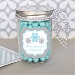 Personalized Winter Wonderland Party Mini Mason Jars